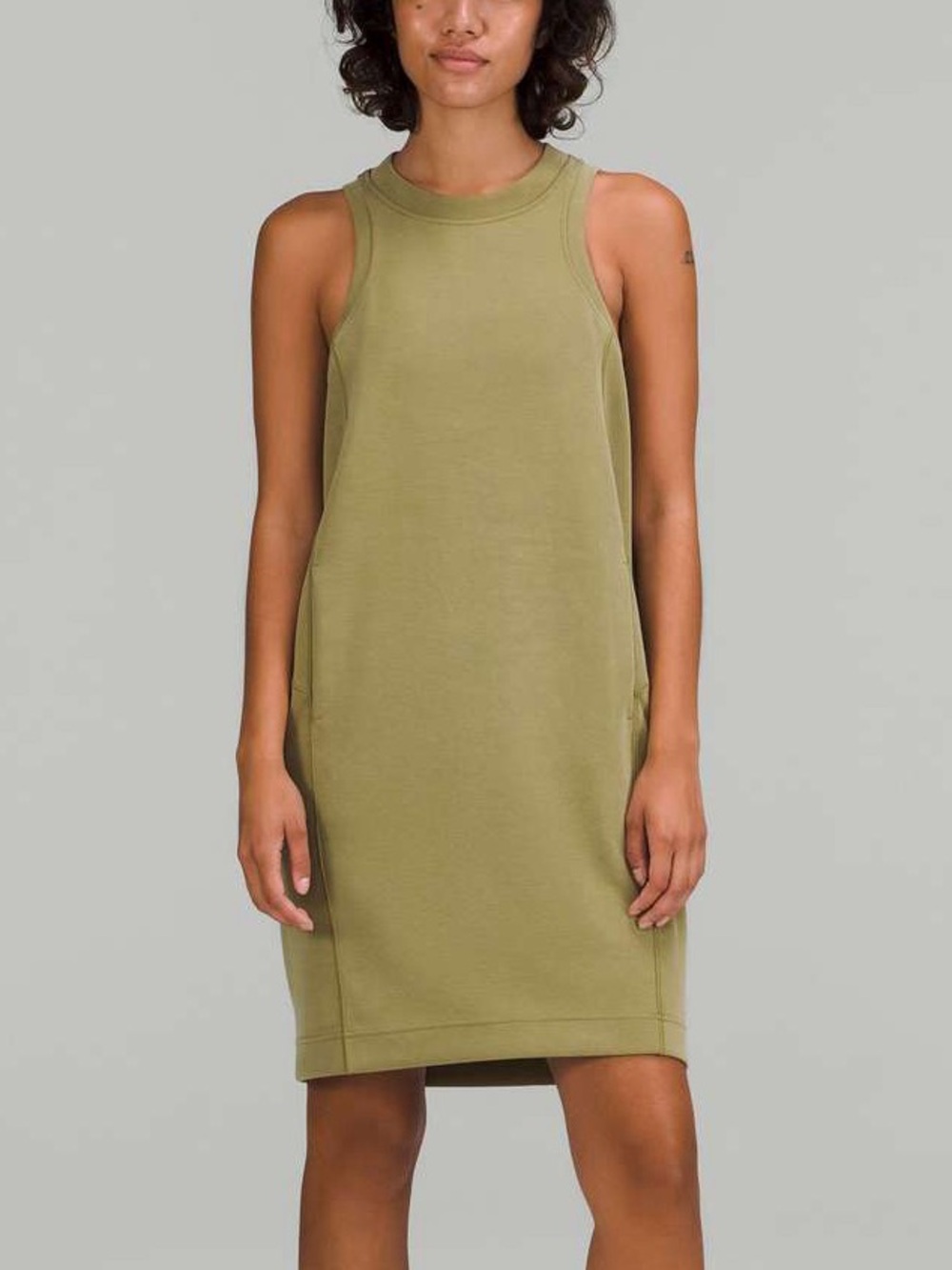 Lululemon Softstreme Back In Action Dress - Bronze Green